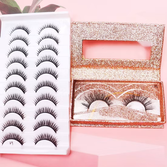 Hot Selling Lashes False Eyelash Beauty Supplier Lashes Clear Band Faux Make up Eyelashes